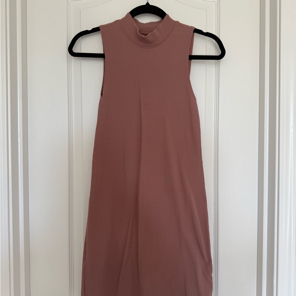 Abercrombie & Fitch Sleeveless Mauve Mini Dress